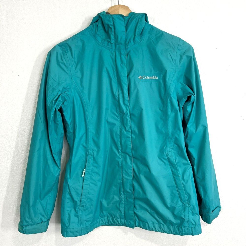 Columbia Windbreaker Jacket Womens XS Full Zip Hooded‎ Full Zip Outdoor Hiking